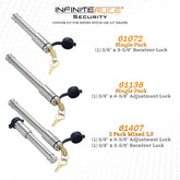 InfiniteRule Security Hitch & Receiver Locks For Rhino Hitch 14K LB Ball Mount