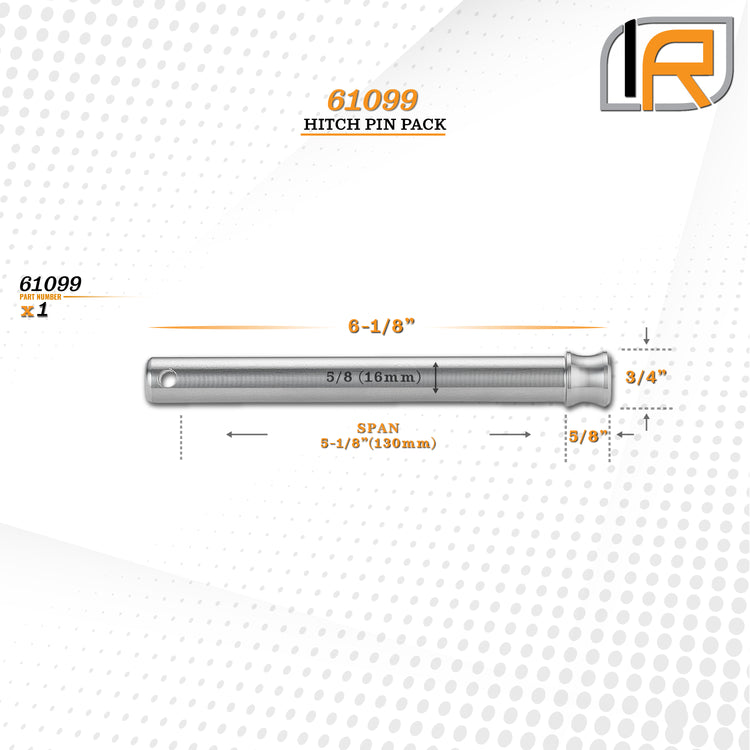 InfiniteRule Security Replacement Pins For Rhino Hitch 10K, 12K, 14K, & 16K LB Ball Mounts