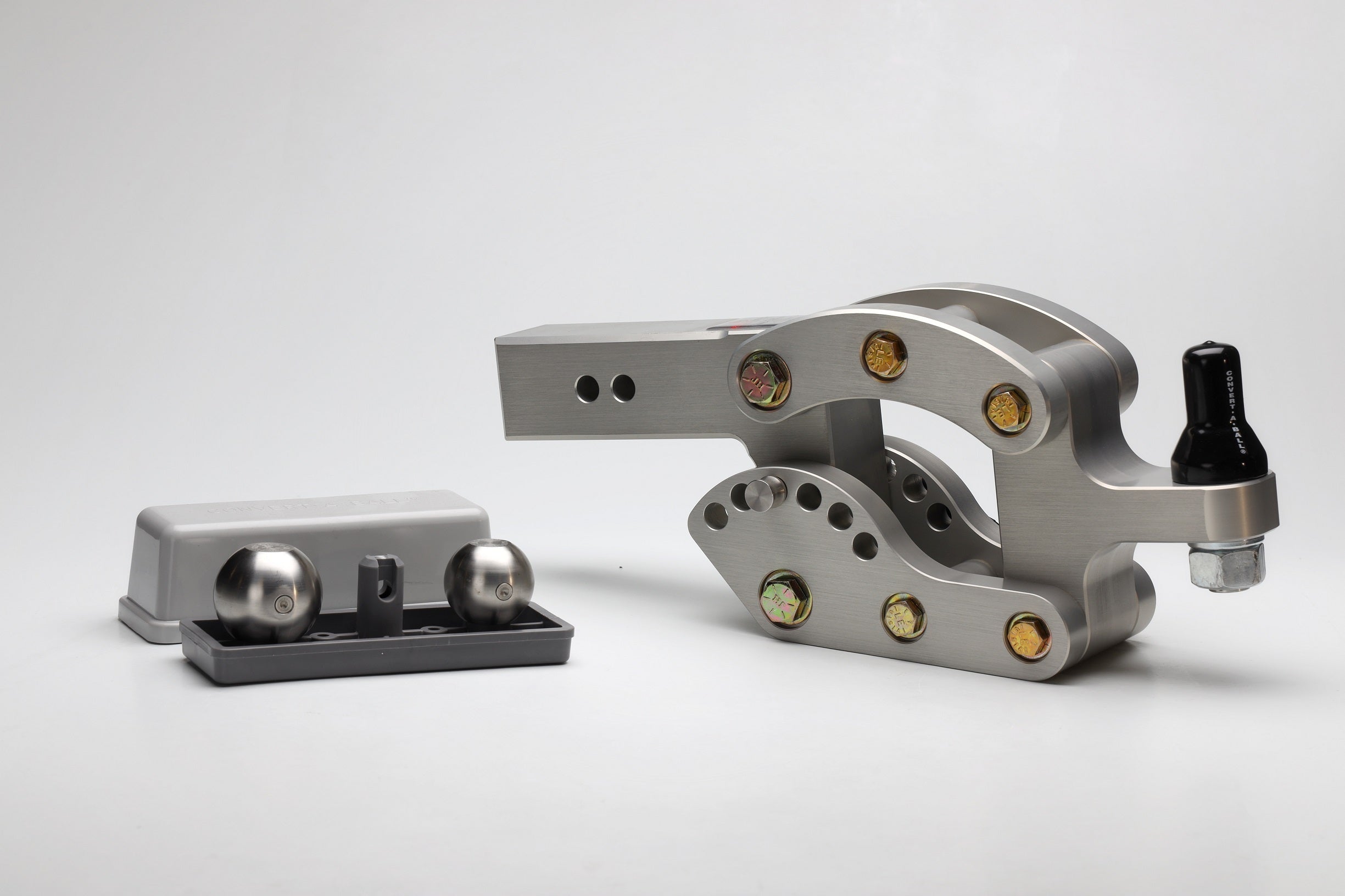 2" Clear Anodized Rhino Hitch with 7" Drop 12K